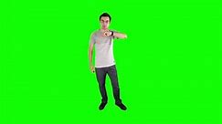 Using the smartwatch as a phone on a green screen chroma key background easy to replace with your content. Shot in 4K UHD resolution.