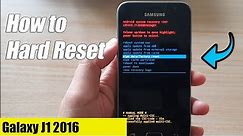 Galaxy J1: How to Hard Reset With Hardware Keys