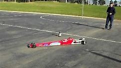 1/4 scale jet dragster launch test.