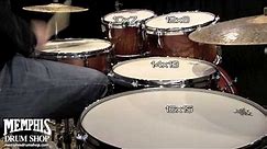 Used Yamaha PHX Phoenix Drum Set 22/10/12/14/16 - Textured Amber Sunburst