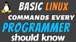 Basic Linux commands every programmer should know