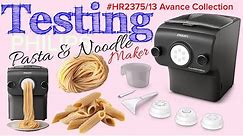 Making Pasta with new Philips Pasta and noodle maker Avance Collection HR2375/13 How to clean unbox