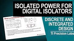 Isolated power for digital isolators