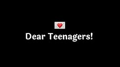 A Message For Every Teenager! ❤️ | Best advice for teenagers | Inspirational poetry | @KKSB