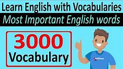 3000 Commonly used English Words | Oxford 3000 Words