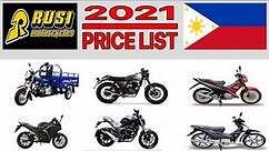 RUSI MOTORCYCLE PRICE LIST IN PHILIPPINES 2021