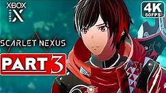 SCARLET NEXUS Gameplay Walkthrough Part 3 FULL GAME [4K 60FPS XBOX SERIES X] - No Commentary