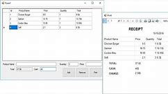 C# Tutorial - Print Receipt using Report Viewer | FoxLearn