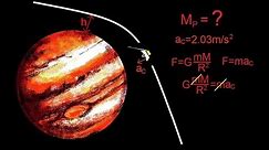 Physics 18 Gravity (7 of 20) Determine The Mass Of a Planet With A Flyby
