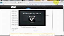 How to install the BlackBerry Desktop Software onto PC