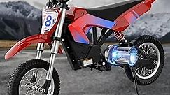Relevecle Electric Dirt Bike, Electric Motorcycle for Kids Ages 3-10- Up to 15.5MPH & 13.7 Miles Long-Range, 300W&36V