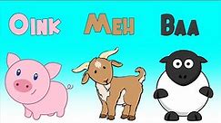 Animals On The Farm | Kids Learning Videos & Animal Songs | LittleKidsTV
