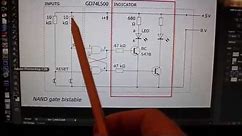 1 bit memory circuit. See for yourself how a computer is able to store information in RAM