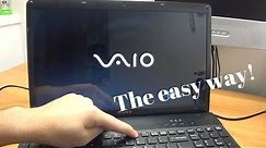 How to enter the Boot Options Menu on most Sony Vaio laptops - The easy way!