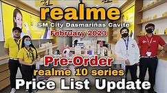 REALME Price List Update February 2023, Realme 10 series, Realme 9 series, C35, C33, C30s, C30