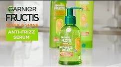 Scientifically Proven Frizz Control with Garnier Fructis Sleek & Shine Anti Frizz Serum