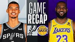 Game Recap: Lakers 123, Spurs 118