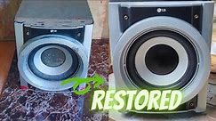 Restoration LG woofer speaker box// restore speaker box
