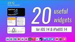 20 USEFUL WIDGETS for iOS 14 and iPadOS 14!