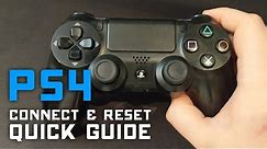 How to Reset & Connect PS4 Controller to PC & PS4 🎮 Quick Guide