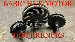 Basic hub motor differences, An introduction to E-Bikes
