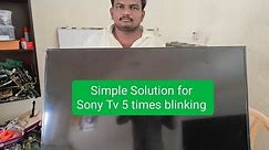 Easy to Fix: Sony Tv 5 times blinking Error (KLV-48w562d )