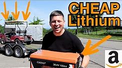 Range Testing a CHINS Lithium Golf Cart Battery - PS Its Cheap!