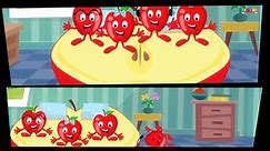 Five Little Apples | Kids Nursery Rhyme | Childrens Song | Video For Infants