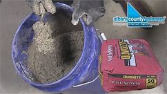 How To Mix Fast-Setting Concrete | DIY