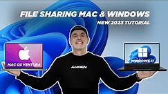 How to connect a Mac and Windows Computer 2023 Tutorial
