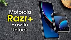 How to Unlock Moto Razr Plus | Motorola Razr+