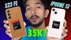 BEST Choice in ₹40,000 ?? Samsung S23 FE vs Iphone 13 🔥