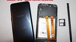 Galaxy A10 How to remove or replace back cover