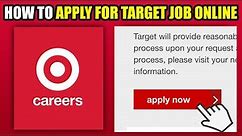 How To Apply For Target Job Online (2023)