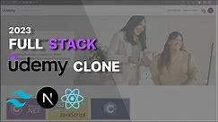 Full Stack Udemy Clone with Next.js 13 App router, Reactjs, Tailwind, TypeScript, MongoDB and Prisma