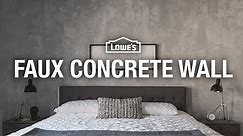 How to Make a Faux Concrete Wall