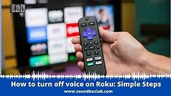 How to turn off voice on Roku: Simple Steps