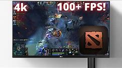 DOTA 2 on m1 max with 4k external monitor (100+ FPS!)