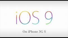 iOS 9 look on iPhone 3Gs and iPod 4G