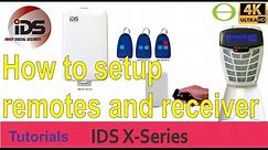 How to connect and setup IDS X-Series receiver and remotes