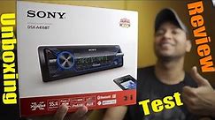 Sony DSX-A416BT Car Stereo System With Bluetooth Unboxing in Depth Review & Complete Sound Test