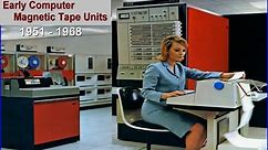 1951-1968 Early Computer Magnetic Tape Units- History IBM, UNIVAC, RCA, AMPEX - Educational Video