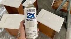 Spray painting cabinets with a can?
