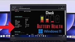Windows 11: How to Check Your Laptop's Battery Health Using CMD Commands