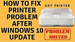 How to Fix Printer Problem After Windows 10 Update