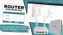 Complete Router/Modem Configuration: WiFi Password & Name Change, Router Hard Reset, and More!