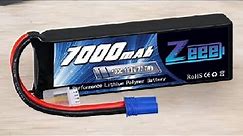 Zeee 3S Lipo Battery 7000mAh 11 1V 100C RC Batteries EC5 Connector Soft Case Review
