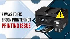 7 Ways to Fix Epson Printer Not Printing Issue #epson