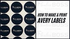 How to create and print Avery Labels straight from home | Business Tip |