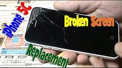 iPhone 5c broken screen replacement